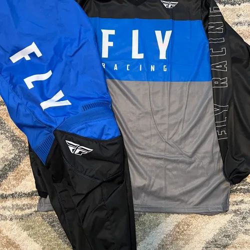 Fly Racing F-16 Gear Combo - Blue/Grey/Black