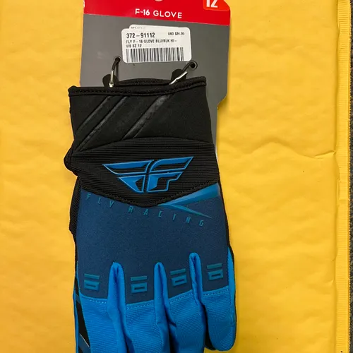 Fly Racing F-16 Gloves - Blue/Black - Size 2X
