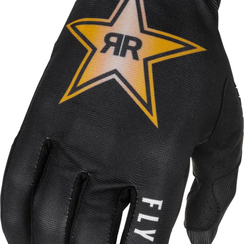 Fly Racing Lite Rockstar MX Gloves - Black/Gold