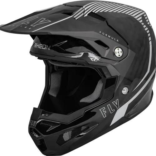 Fly Racing Formula Carbon Tracer Helmet - Silver/Black