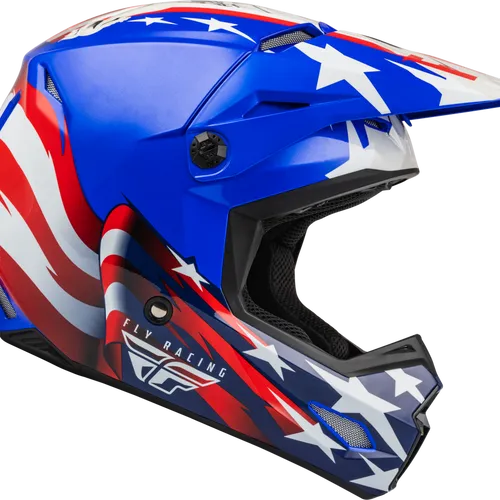Fly Racing Kinetic Patriot Helmet - Red/White/Blue YOUTH