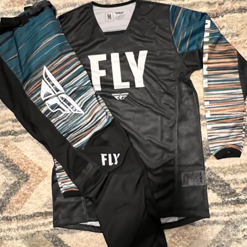 Fly Racing Kinetic Wave Jersey & Pant Combo - Small/30