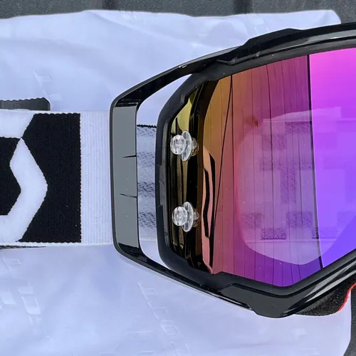 Scott Prospect Goggles - Black/White/Purple Chrome Lens