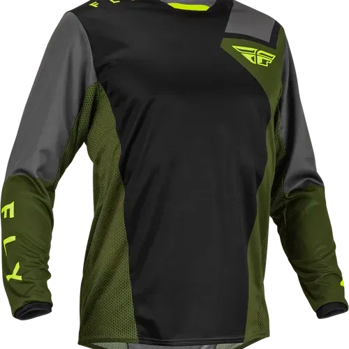 SALE!! 2023 Fly Kinetic Jet Pant/Jersey Combo - Black/Olive/Hi-Viz XXL/38