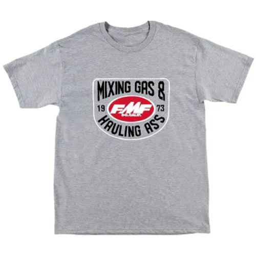 FMF Rogue T-Shirt Mixing Gas & Hauling Ass - Grey