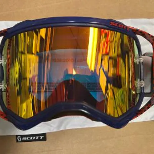 Scott Prospect Goggles - Red/Blue w/Orange Chrome Lens