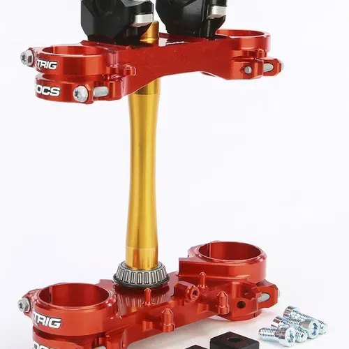 Xtrig Rocs Tech Triple Clamps Red 20mm - Honda 14-17 CRF250R