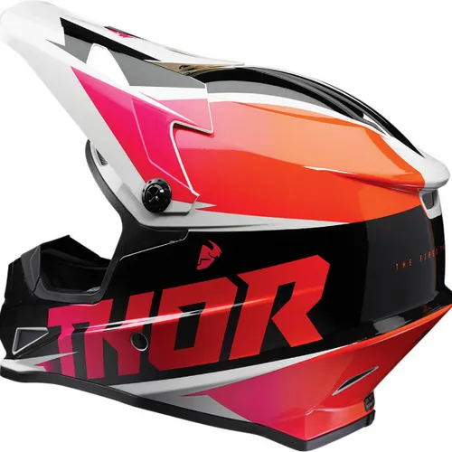 Thor Sector Fader MX Helmet - Orange/Magenta