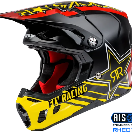 SALE!! Fly Racing Formula CC Rockstar Helmet - Blk/Red/Yel