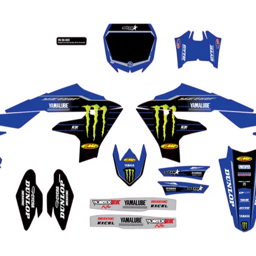 D'Cor Graphic Kit Blue 23 Star Racing - Yamaha 19-23 YZ250F