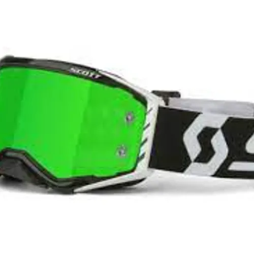 Scott Prospect Goggle - Black/White Green Chrome Lens