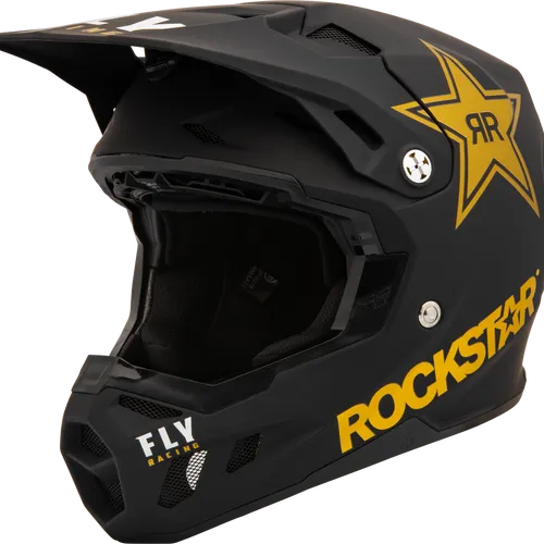 FLY Formula CC Primary Rockstar Helmet - Matte Black MEDIUM