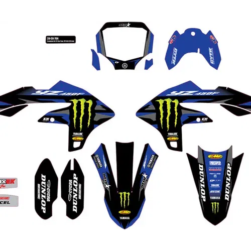 D'Cor Graphic Kit Black -2023 Star Racing - Yamaha 23 YZ450F