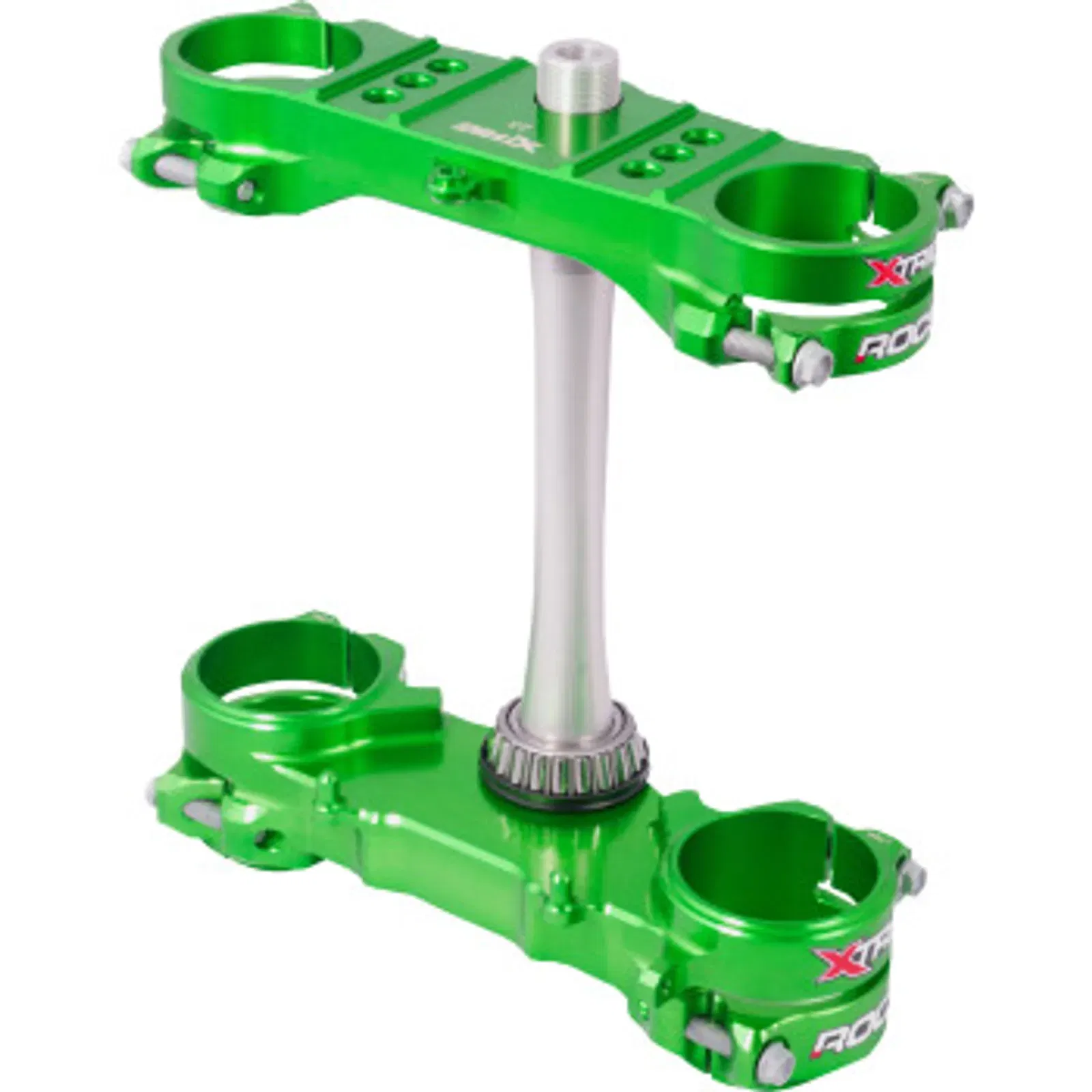 Xtrig Rocs Triple Clamps Green 23mm - Kawasaki 21-23 KX250F