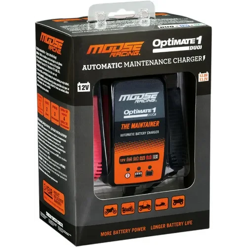 Moose Racing Optimate 1 Battery Charger Maintainer 