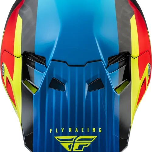 Fly Racing Formula Carbon Prime Helmet - Hi-Viz/Blue/Red