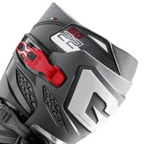 NEW! Gaerne SG-22 MX Boots - Anthracite/Black/Red - Size 9