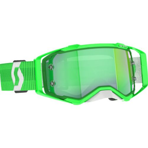 NEW! Scott Prospect Goggle - Green/White - Green Chrome Lens