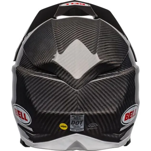 Bell Moto-10 Spherical Helmet - Gloss Black/White XL