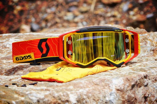 Scott Prospect Goggle - 6DAYS- Spain - Red/Yellow - Yellow Chrome