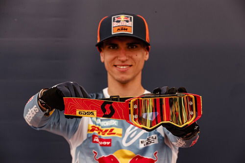 Scott Prospect Goggle - 6DAYS- Spain - Red/Yellow - Yellow Chrome