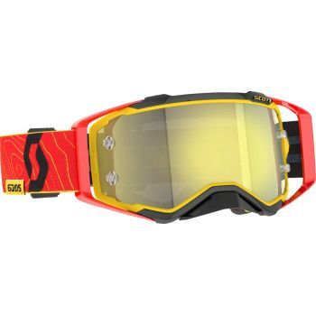 Scott Prospect Goggle - 6DAYS- Spain - Red/Yellow - Yellow Chrome