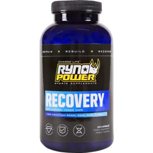 Ryno Power Recovery Capsules - 200 ct. Bottle