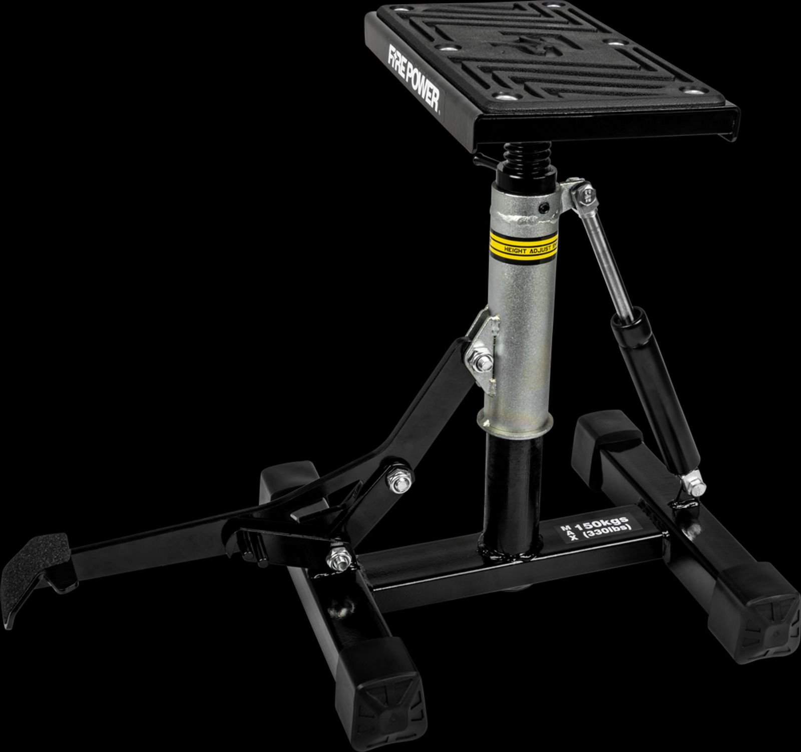 Fire Power Adjustable Lift Stand - Black