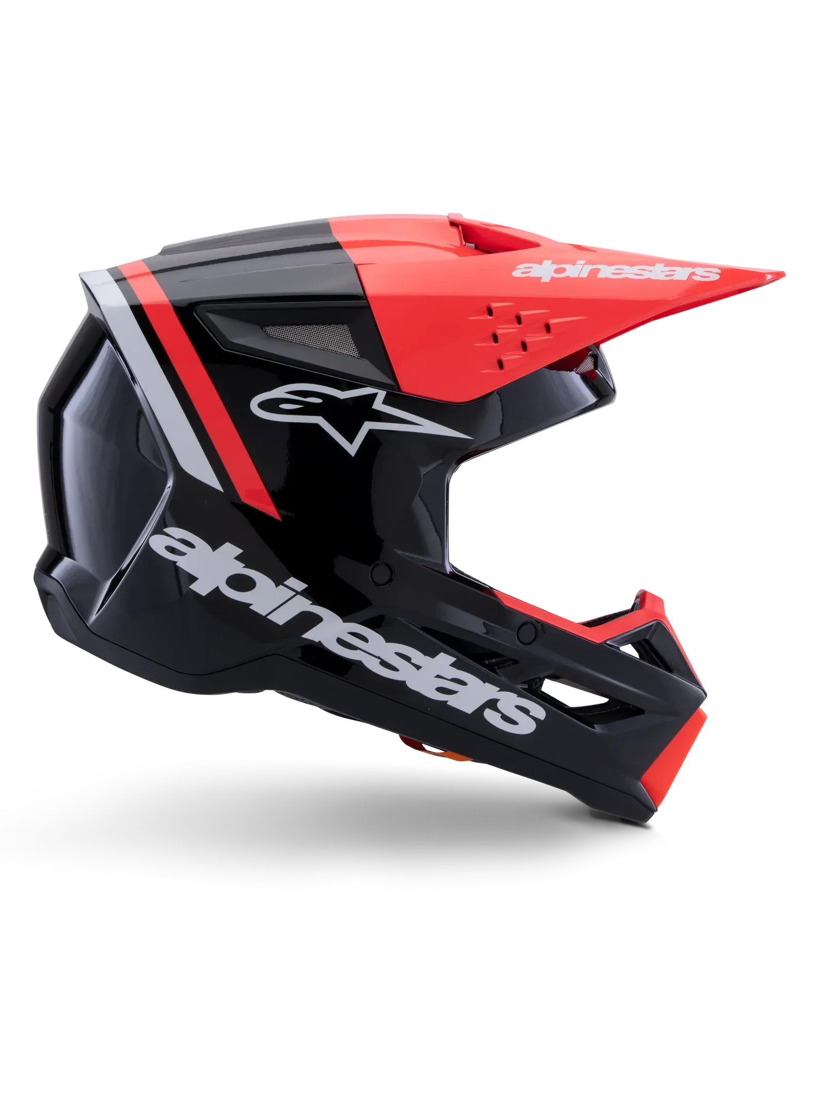 Alpinestars SM3 Helmet - Radium - Black/Red Fluo/White Glossy