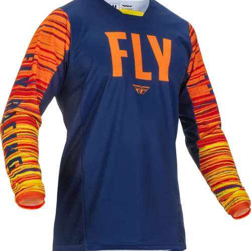 Fly Racing Kinetic Wave Jersey & Pant Combo - Navy/Orange