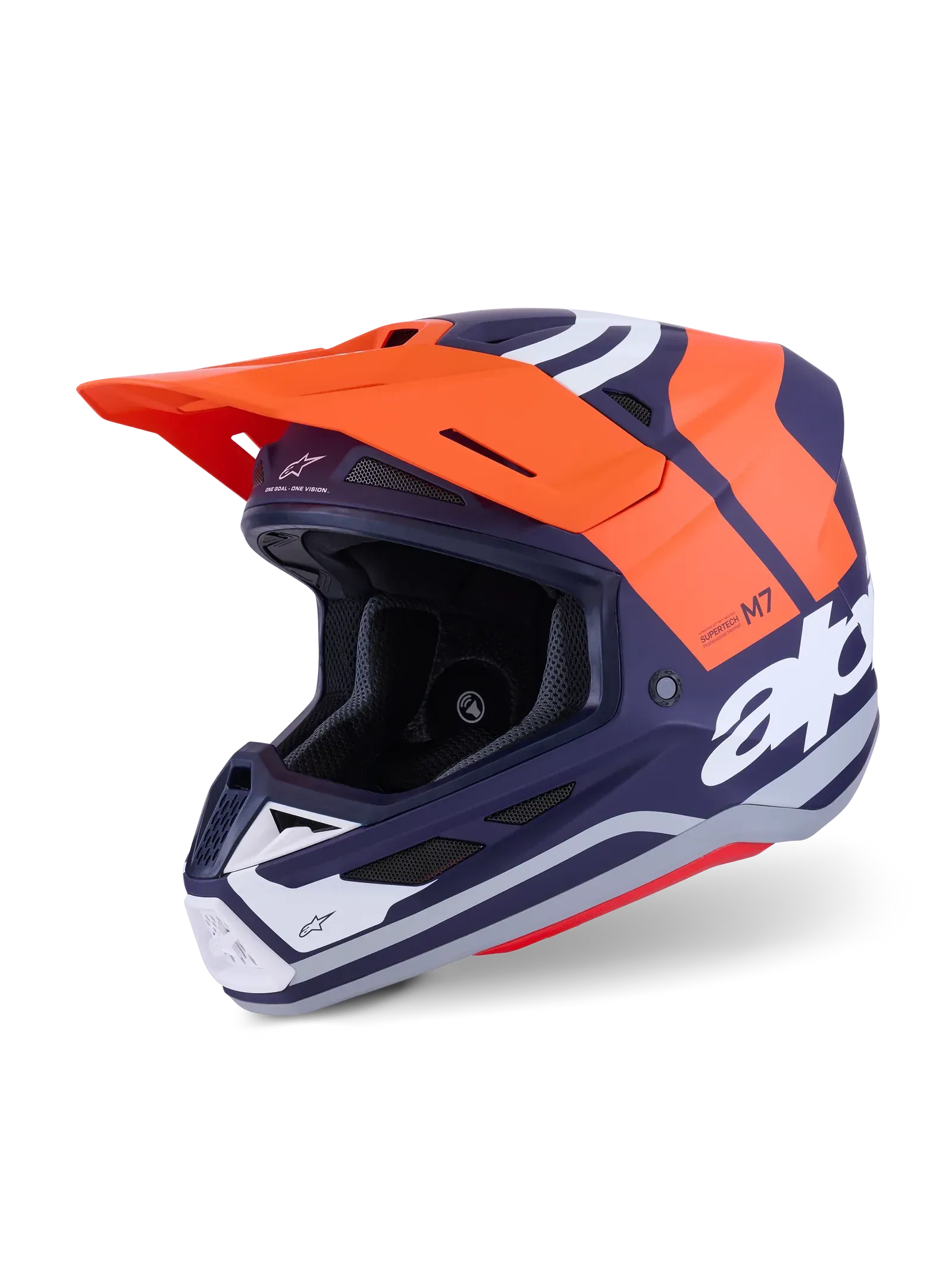 Alpinestars SM7 Helmet - Core - Orange/Blue Matt