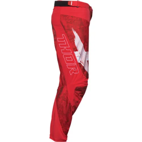 Thor Pulse HZRD Pants - Red/White - 32