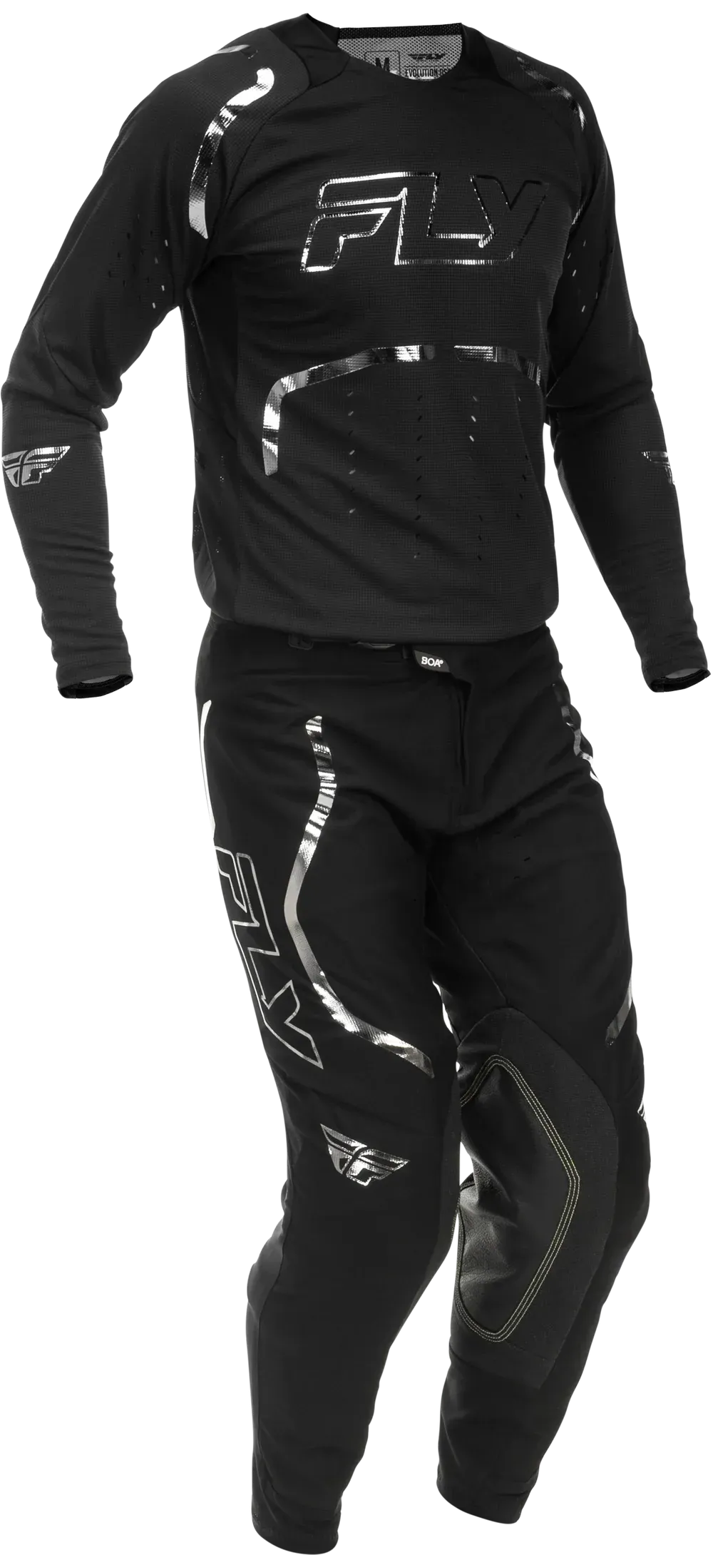 Fly Racing Evolution SE Spark DST Pant/Jersey Combo - Black//White