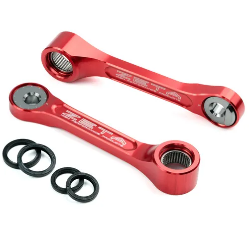 Zeta Adjustable Lowering Link Red Honda CRF450R MX Locker