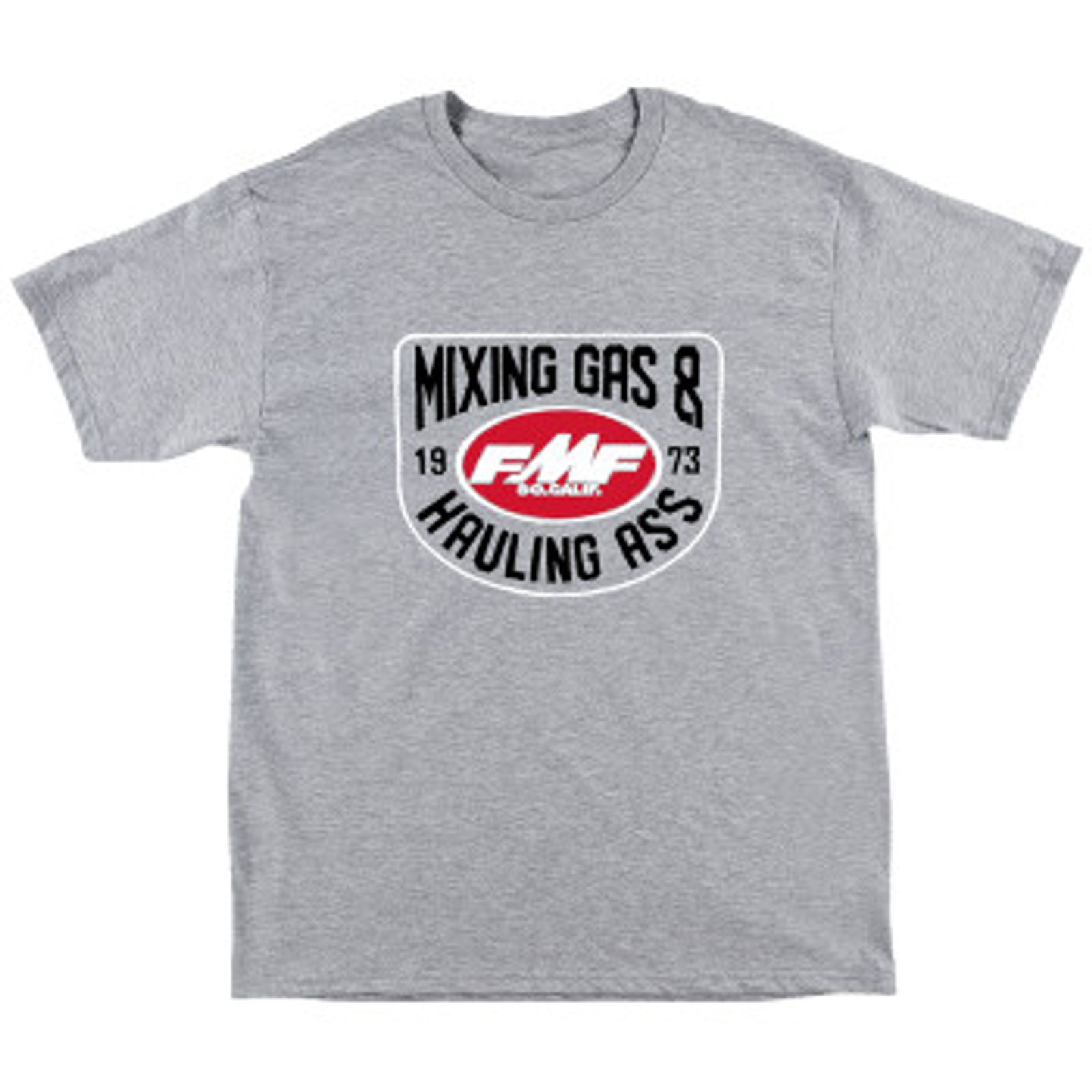 FMF Rogue T-Shirt Mixing Gas & Hauling Ass - Grey | MX Locker