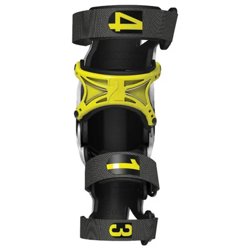 Mobius X8 Knee Braces - White/Yellow - PAIR