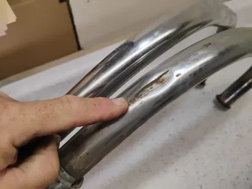 Honda 750 CB750F Supersport 1977 Exhaust Collector Chamber Pipes Headers 1978 CB