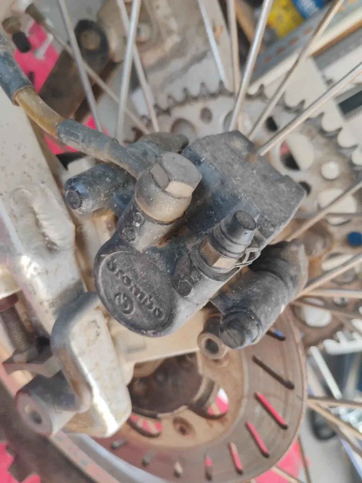 1990 1991 1992 Husqvarna Wxe 250 Brembo Rear Brake Back Caliper Lever Master Cyl