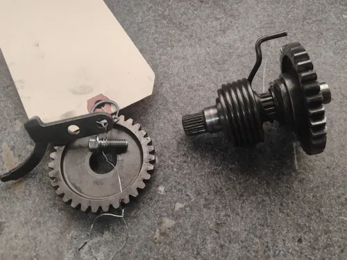 1999 KAWASAKI KX80 KX100 OEM KICKSTART KICK START SHAFT W IDLER GEAR