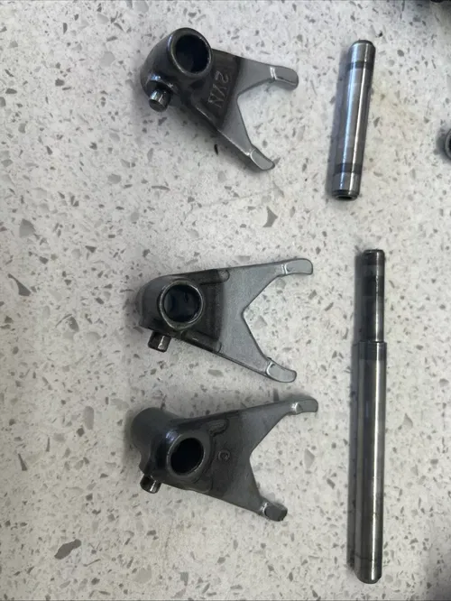 1989 Yamaha YZ125 Transmission assembly with shifting mechanism YZ 125