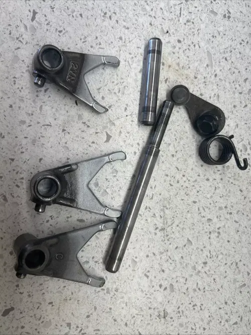 1989 Yamaha YZ125 Transmission assembly with shifting mechanism YZ 125