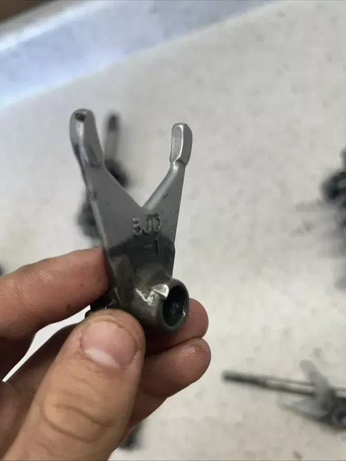 1989 Yamaha YZ125 Transmission assembly with shifting mechanism YZ 125