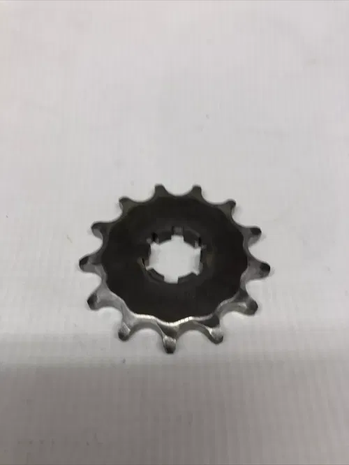 OEM GENUINE KAWASAKI 13 T TOOTH FRONT SPROCKET With Used RENTHAL 428 CHAIN