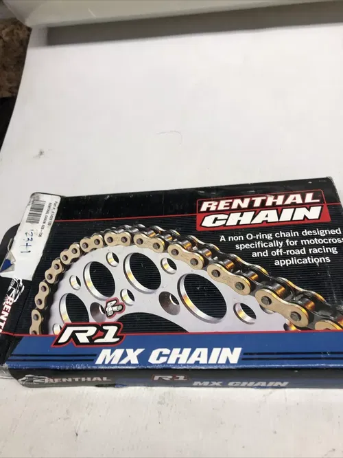 OEM GENUINE KAWASAKI 13 T TOOTH FRONT SPROCKET With Used RENTHAL 428 CHAIN
