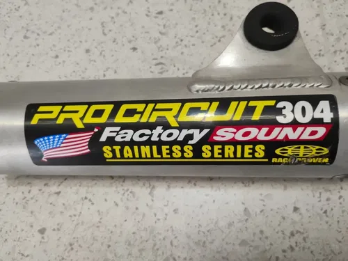 1991 Yamaha YZ125 Muffler Pro Circuit 304 Factory Sound Stainless 1992 YZ 125