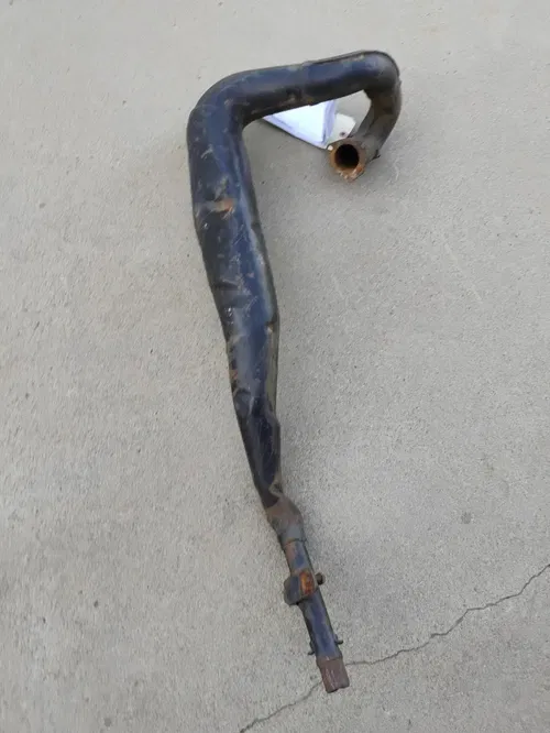 1976 1977 Suzuki RM370 OEM Front Expansion Chamber Muffler Exhaust Pipe 4 Parts