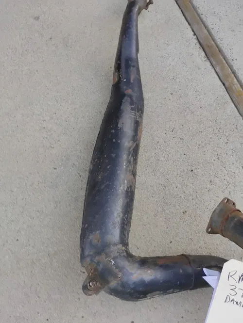 1976 1977 Suzuki RM370 OEM Front Expansion Chamber Muffler Exhaust Pipe 4 Parts