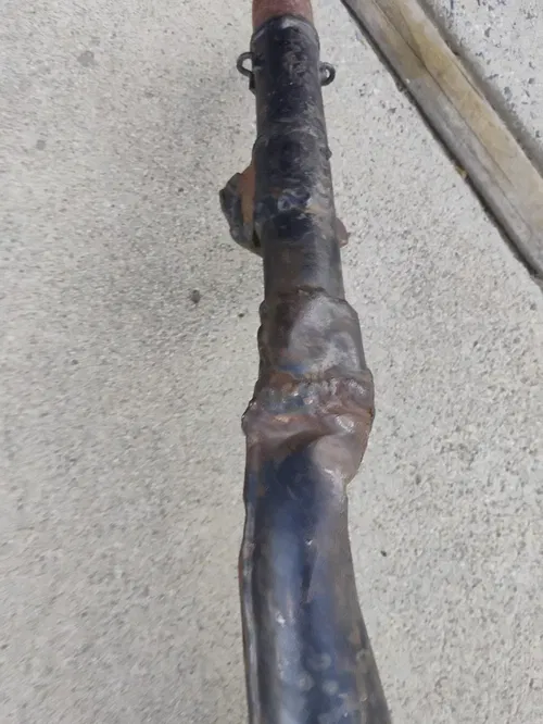 1976 1977 Suzuki RM370 OEM Front Expansion Chamber Muffler Exhaust Pipe 4 Parts