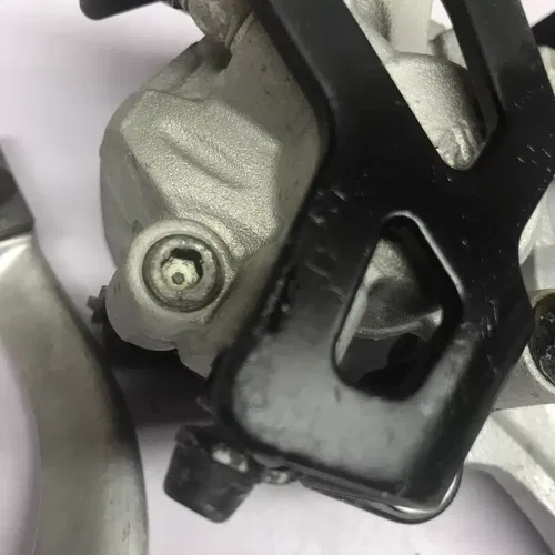 2009 KAWASAKI 06-09 KX250F STAINLESS REAR BACK BRAKE CALIPER MASTER LEVER LINE