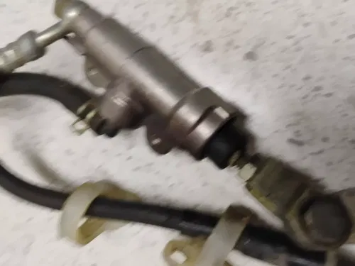 1986 86 KAWASAKI KX 125 250 500 REAR MASTER CYLINDER BRAKE CALIPER MOUNT Lever